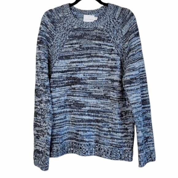 Topman Premium Wool Blend Knit Sweater Blue L - Picture 1 of 11